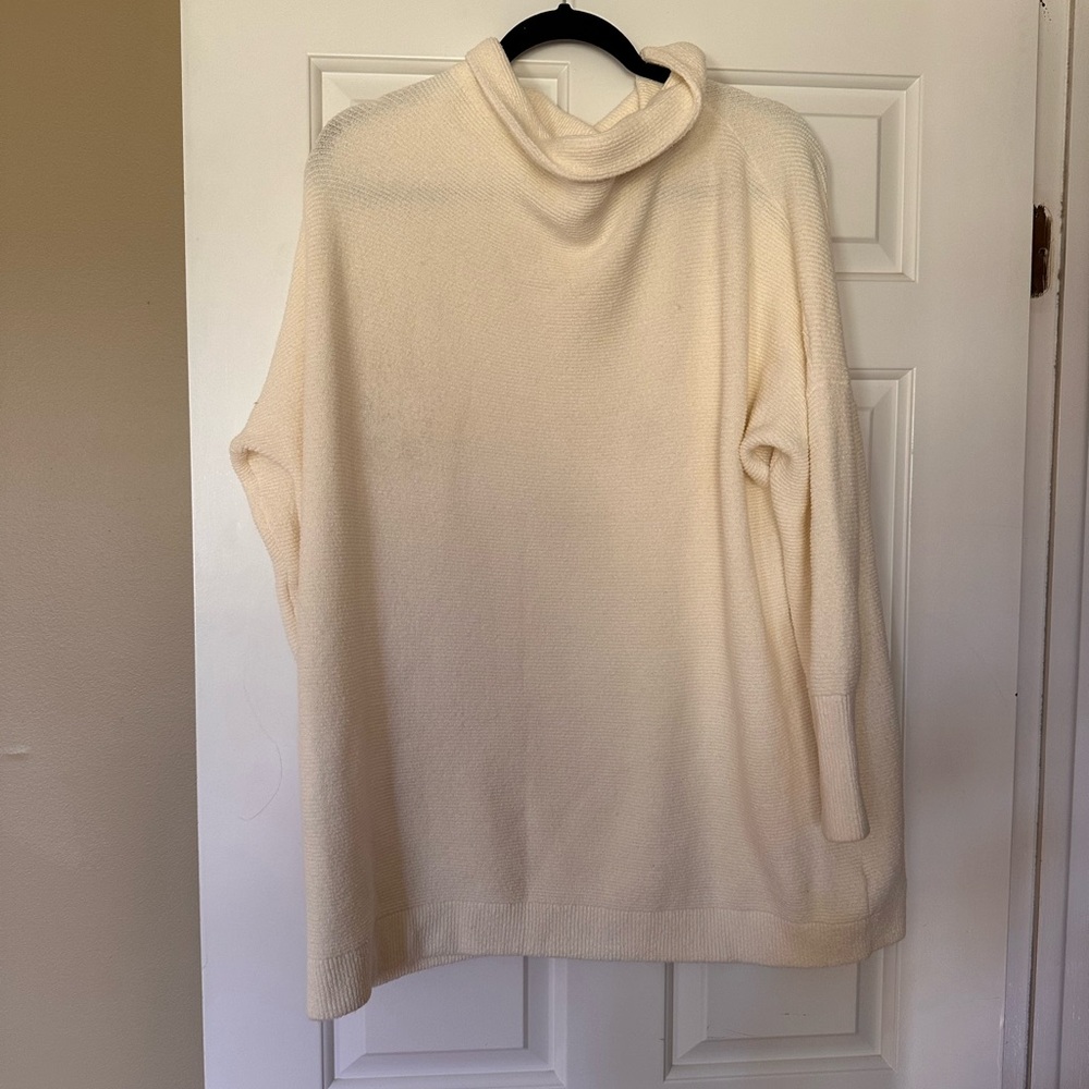 Free People Ivory Knit Pullover Sz S